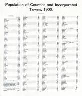Population of Counties and Incorporated Towns, 1900
